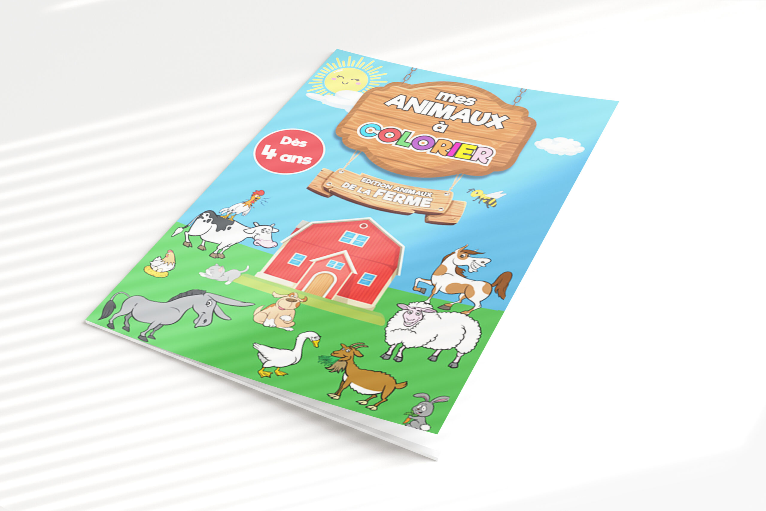 Livre Mes animaux à colorier : Edition animaux de la ferme