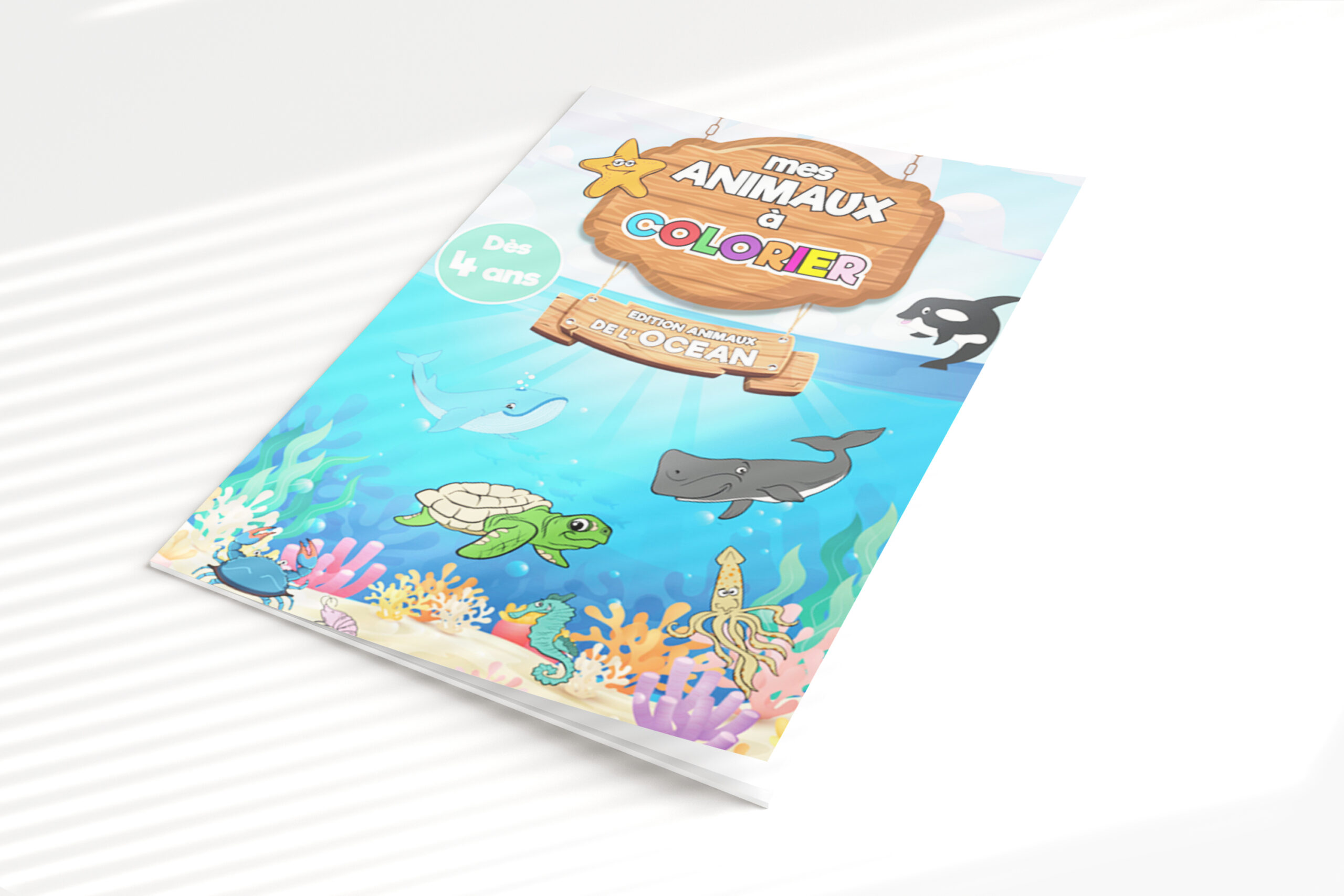 Livre Mes animaux à colorier : Edition animaux de l'océan